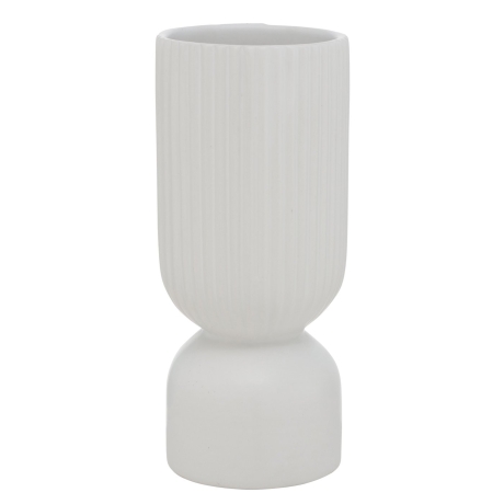 WHITE VASE 23 cm